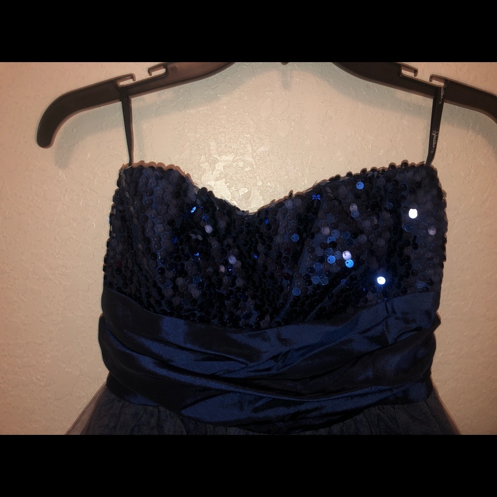 Navy Blue Homecoming Dress